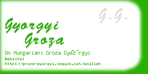 gyorgyi groza business card